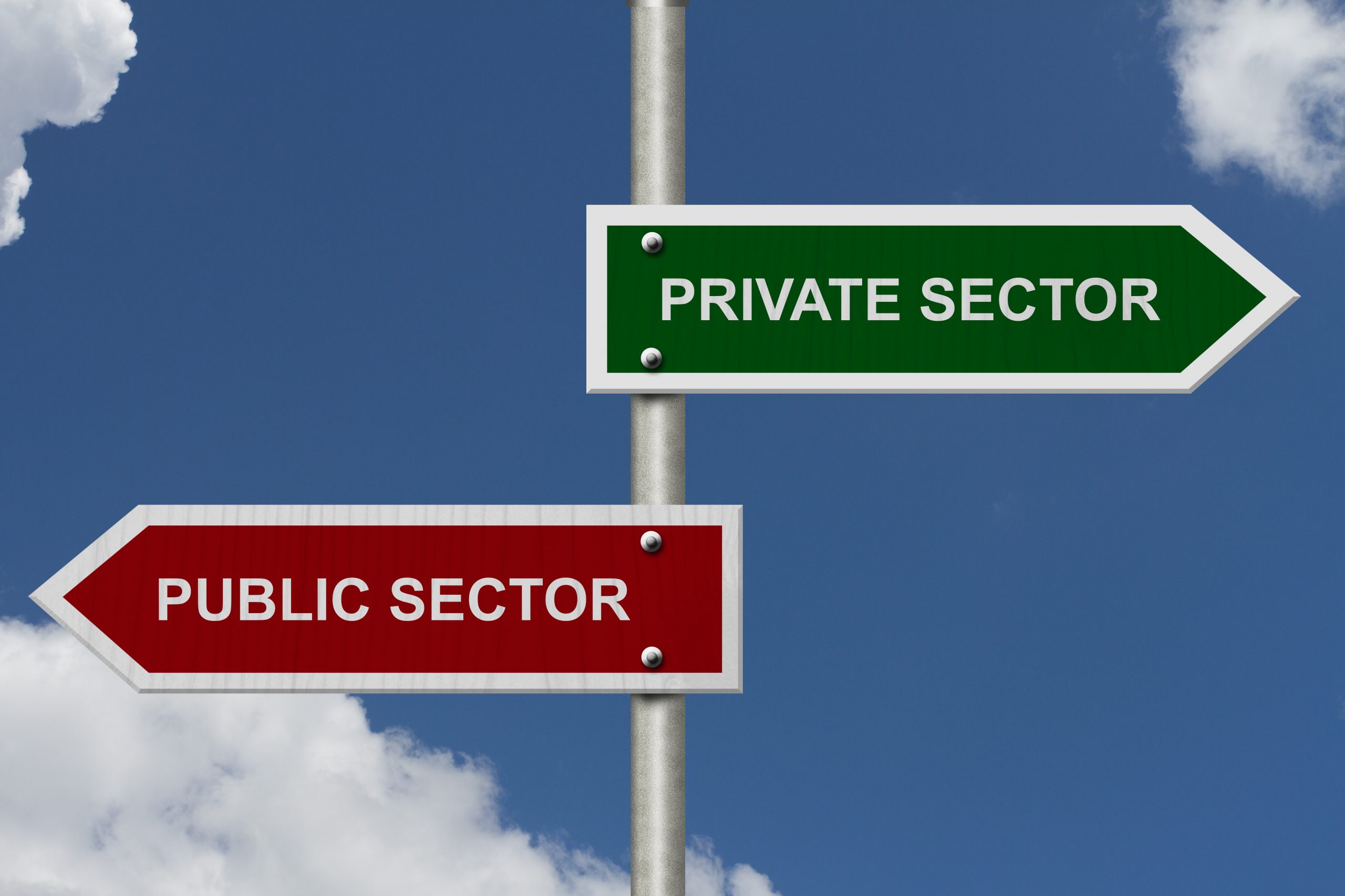 public sector private sector